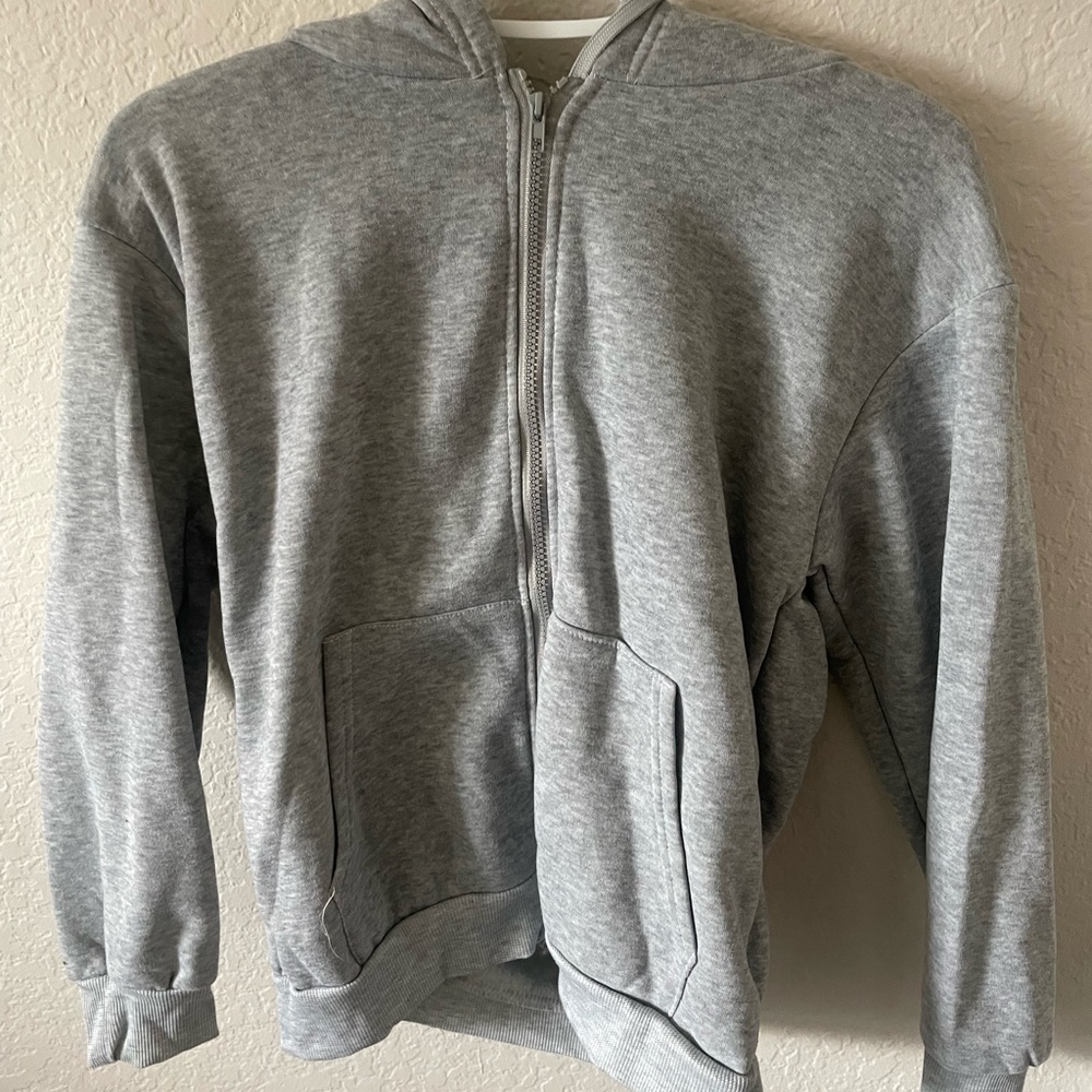 Solid Drawstring Pocket Zip Up Thermal Lined Hoodie
Size: M
#zipup
#hoodie